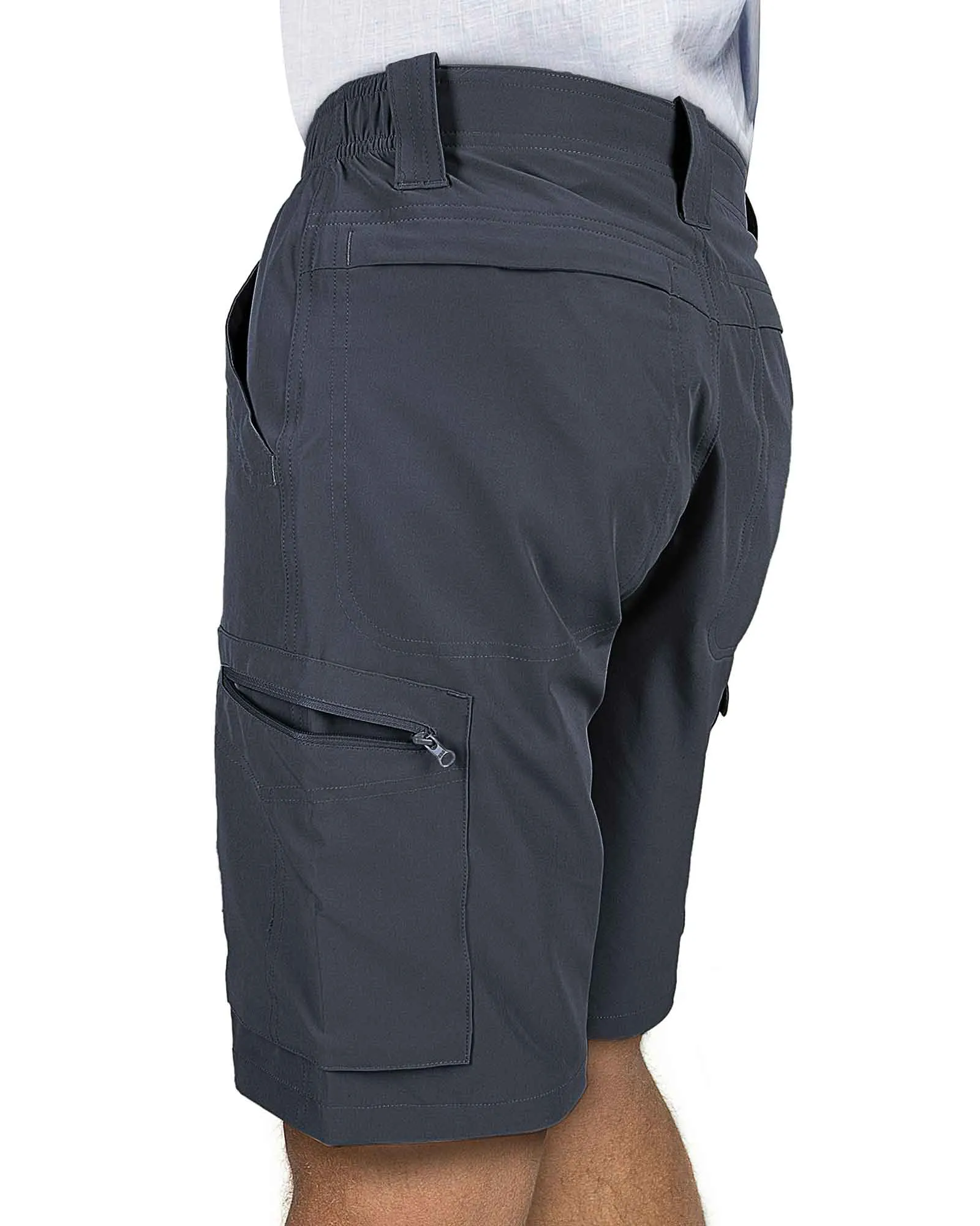 Men's Packable UPF50  10" Hiking Shorts with 7 Pockets