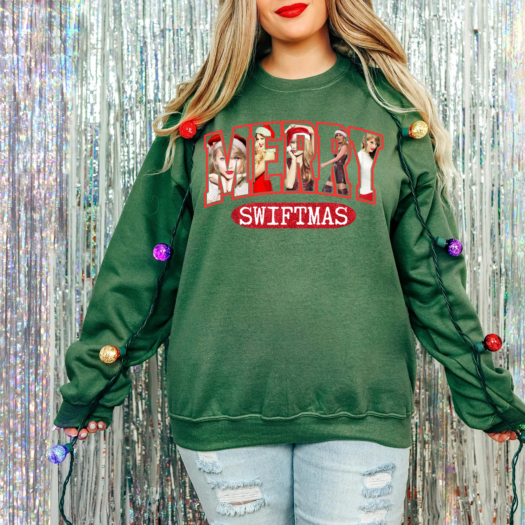 Merry Sw1ftmas Crewneck for Women