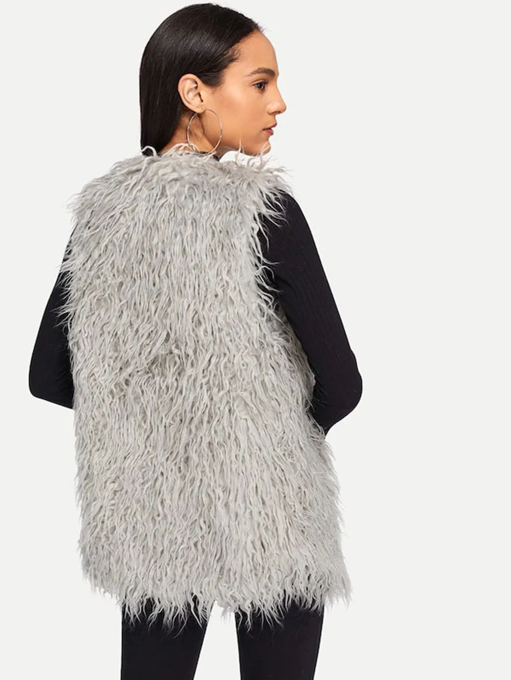 Mongolian Faux Fur Gilet