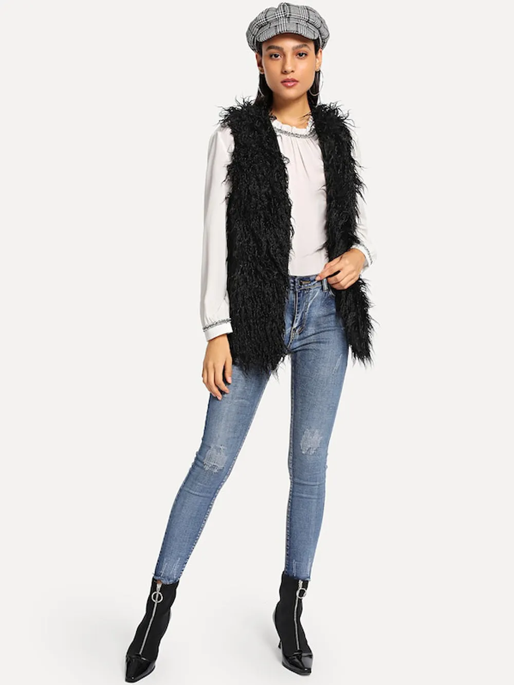 Mongolian Faux Fur Gilet