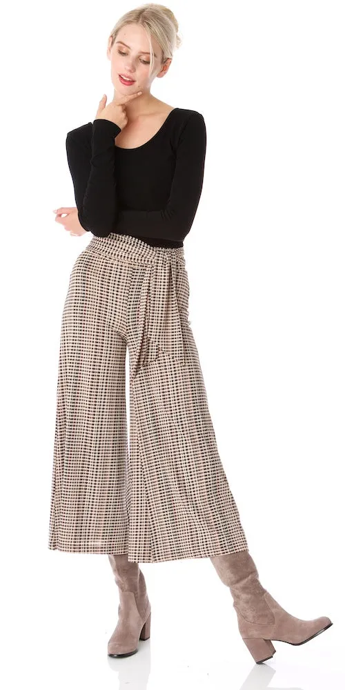 Morrison Cropped Trousers (lined), english check