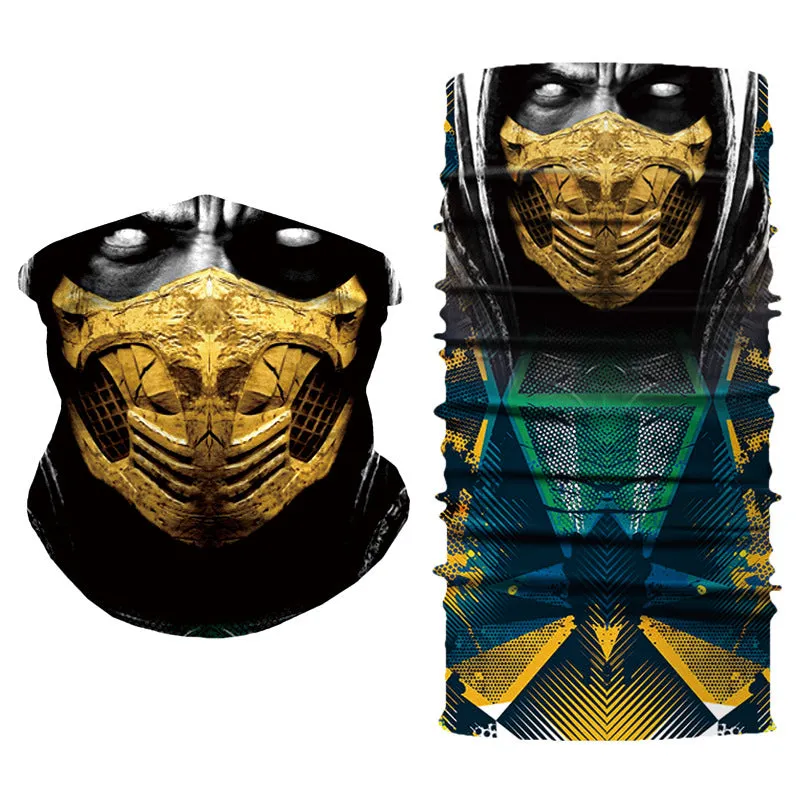 Multifunctional Sun Mask Skull Pattern Cycling Mask Scarf