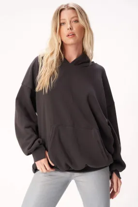 Nahla Oversized Hoodie - Washed Black