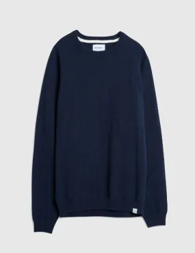 Norse Projects Birnir Texture Knit - Navy Blue