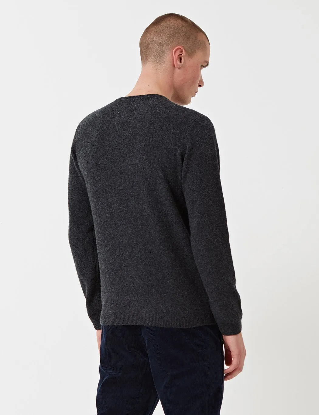 Norse Projects Sigfred Lambswool Jumper - Charcoal Grey