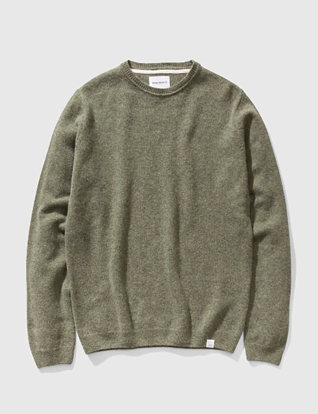 Norse Projects Sigfred Lambswool Jumper - Dried Olive Green