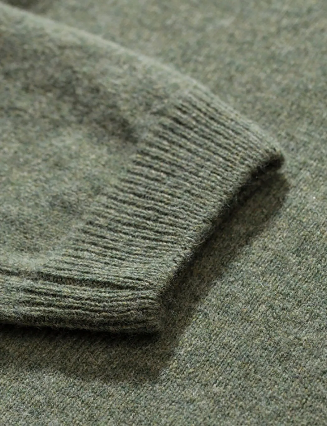 Norse Projects Sigfred Lambswool Jumper - Dried Olive Green