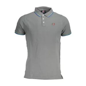 Norway 1963 Gray Cotton Men Polo Shirt