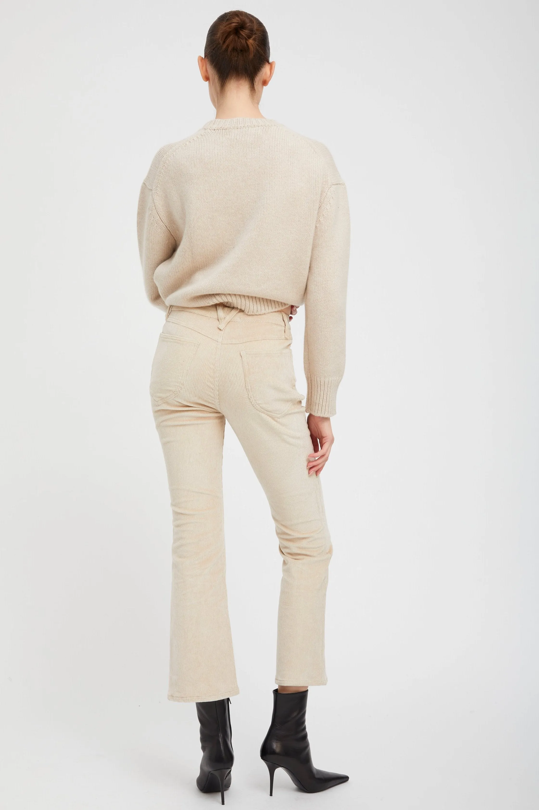 Oat Corduroy 5 Pocket Ankle Flare Pants