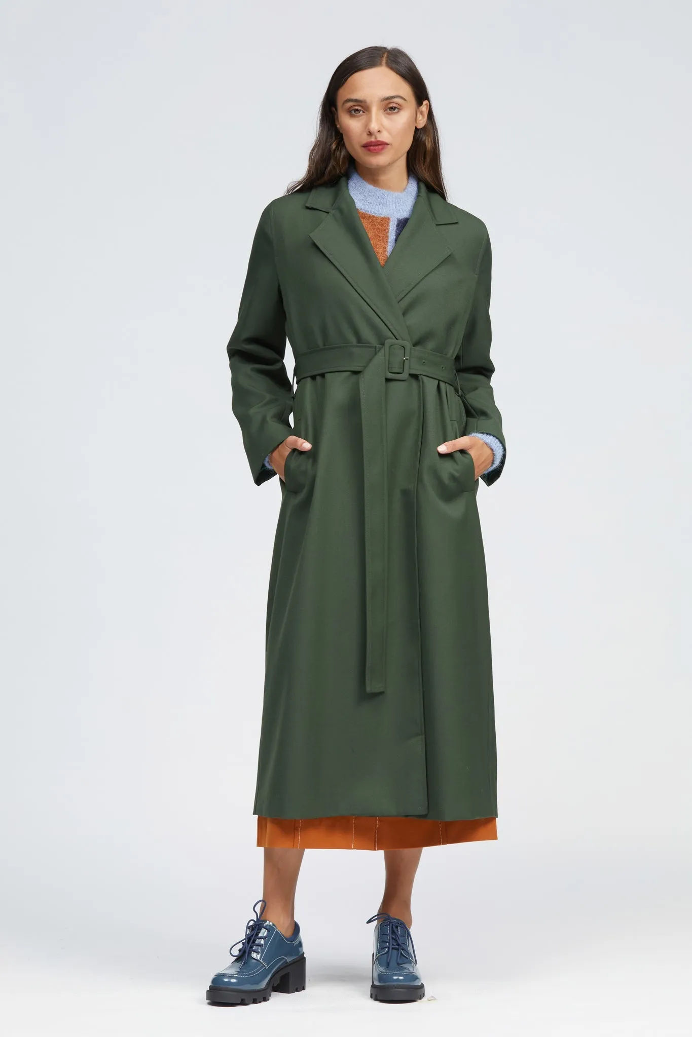 Obel Coat Dark Green