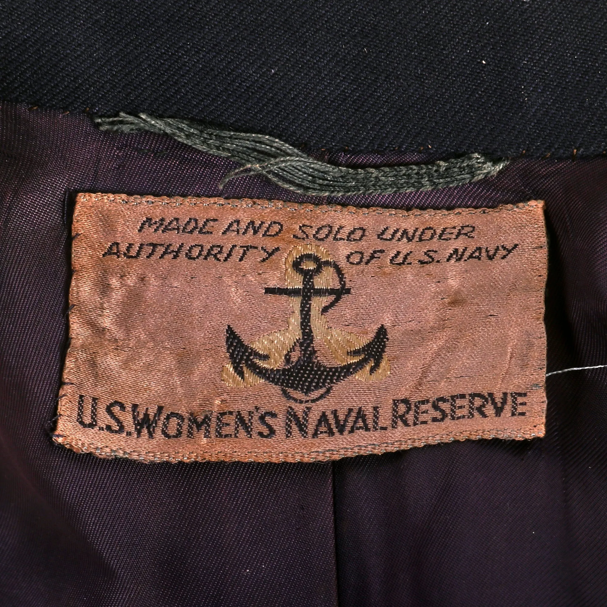 Original U.S. WWII Women Accepted for Volunteer Emergency Service “WAVES” Naval Reserve Blue Service Dress Uniform Set