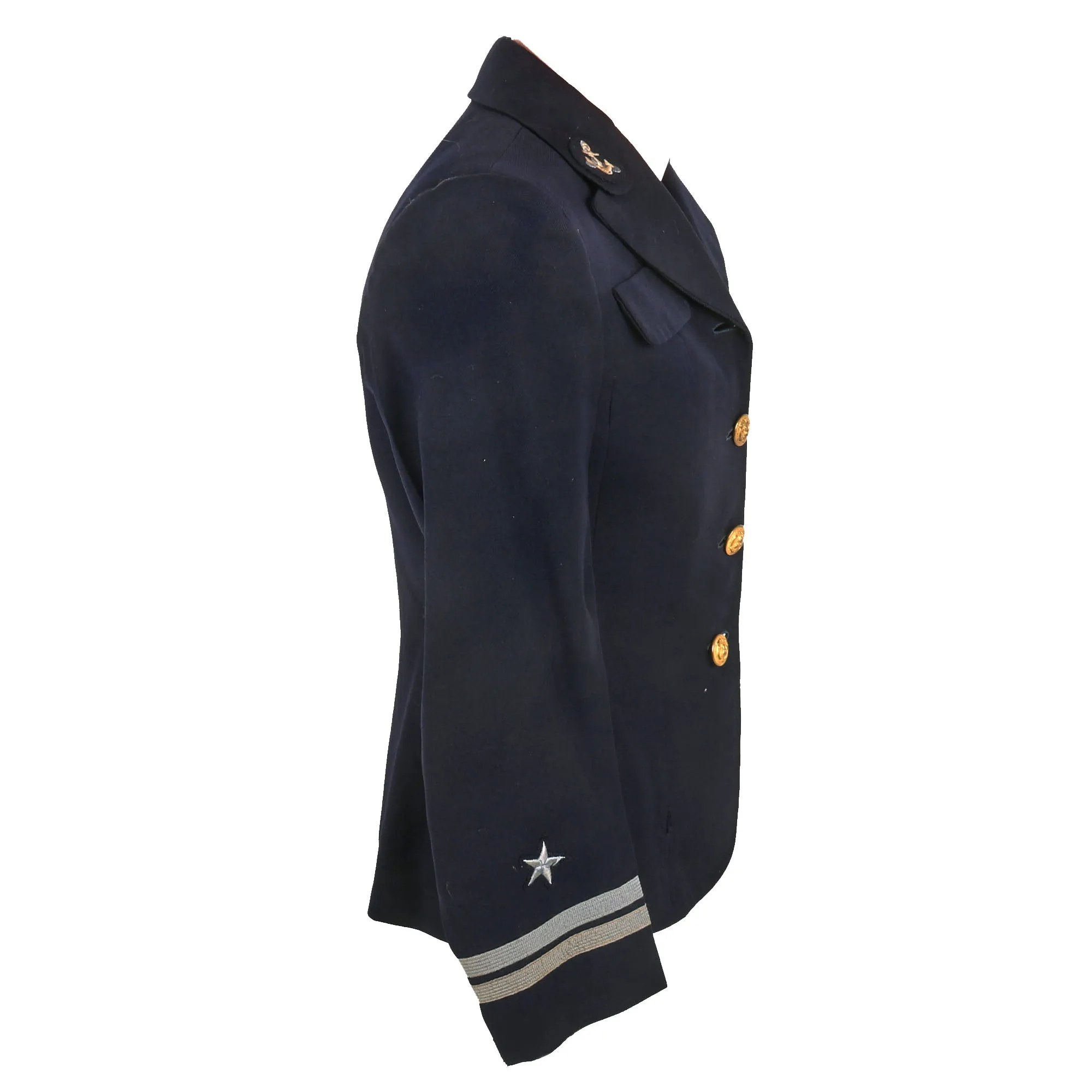 Original U.S. WWII Women Accepted for Volunteer Emergency Service “WAVES” Naval Reserve Blue Service Dress Uniform Set