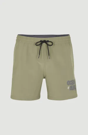 Packable 15'' Hybrid Shorts | Deep Lichen Green