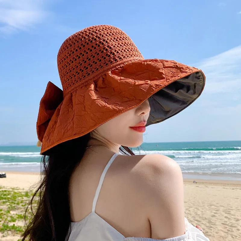 Packable Sun Hat with Bow