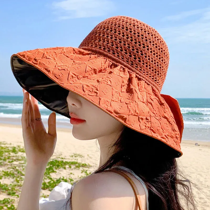 Packable Sun Hat with Bow