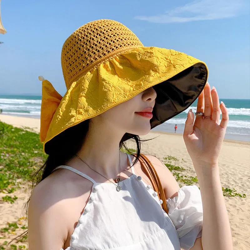 Packable Sun Hat with Bow