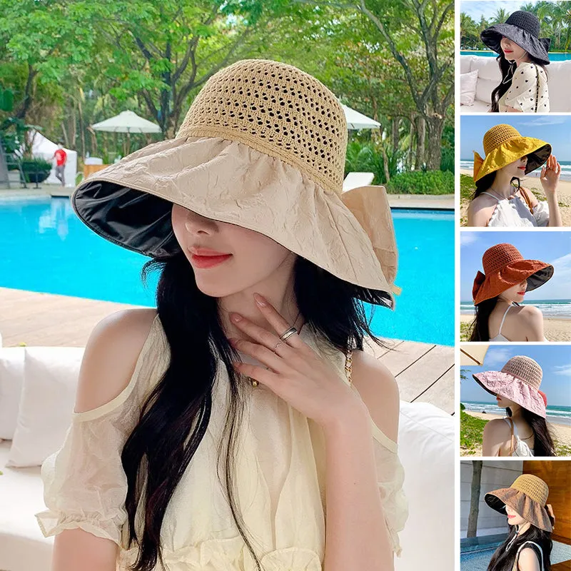 Packable Sun Hat with Bow