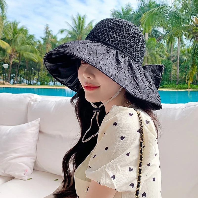 Packable Sun Hat with Bow