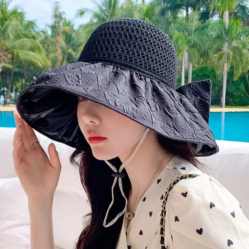 Packable Sun Hat with Bow