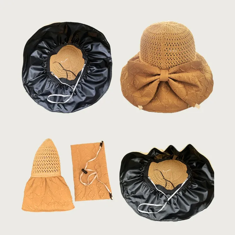 Packable Sun Hat with Bow