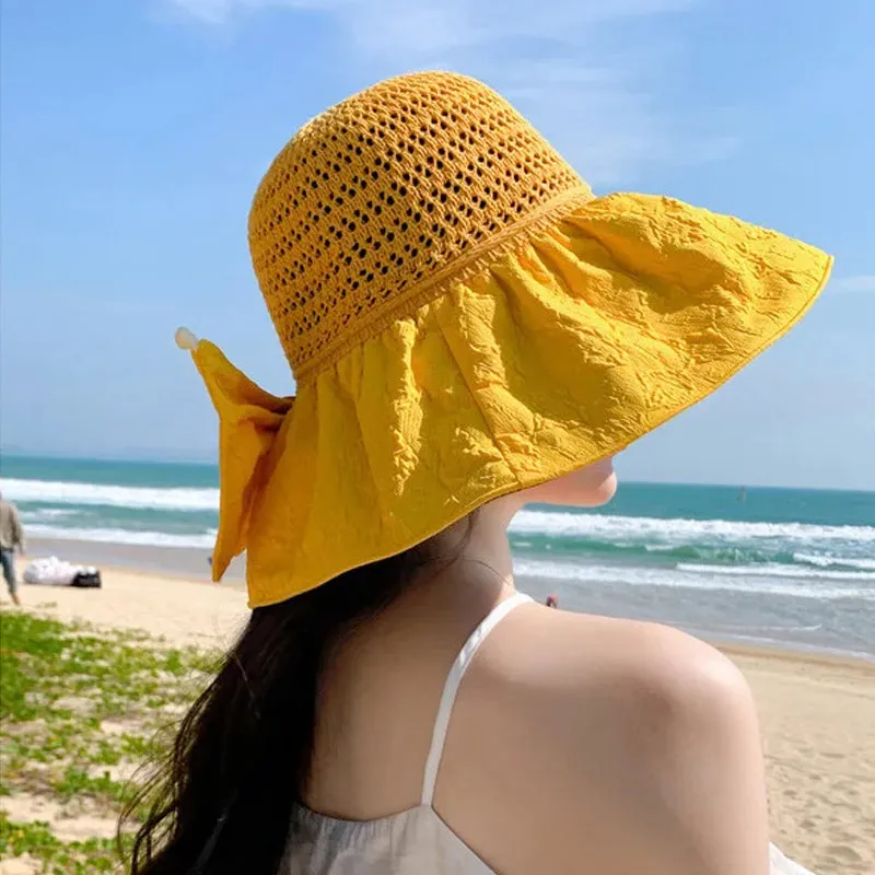 Packable Sun Hat with Bow