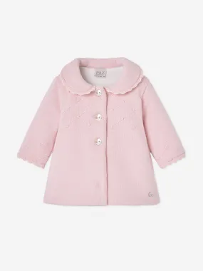 Paz Rodriguez Baby GirlsWool Coat in Pink