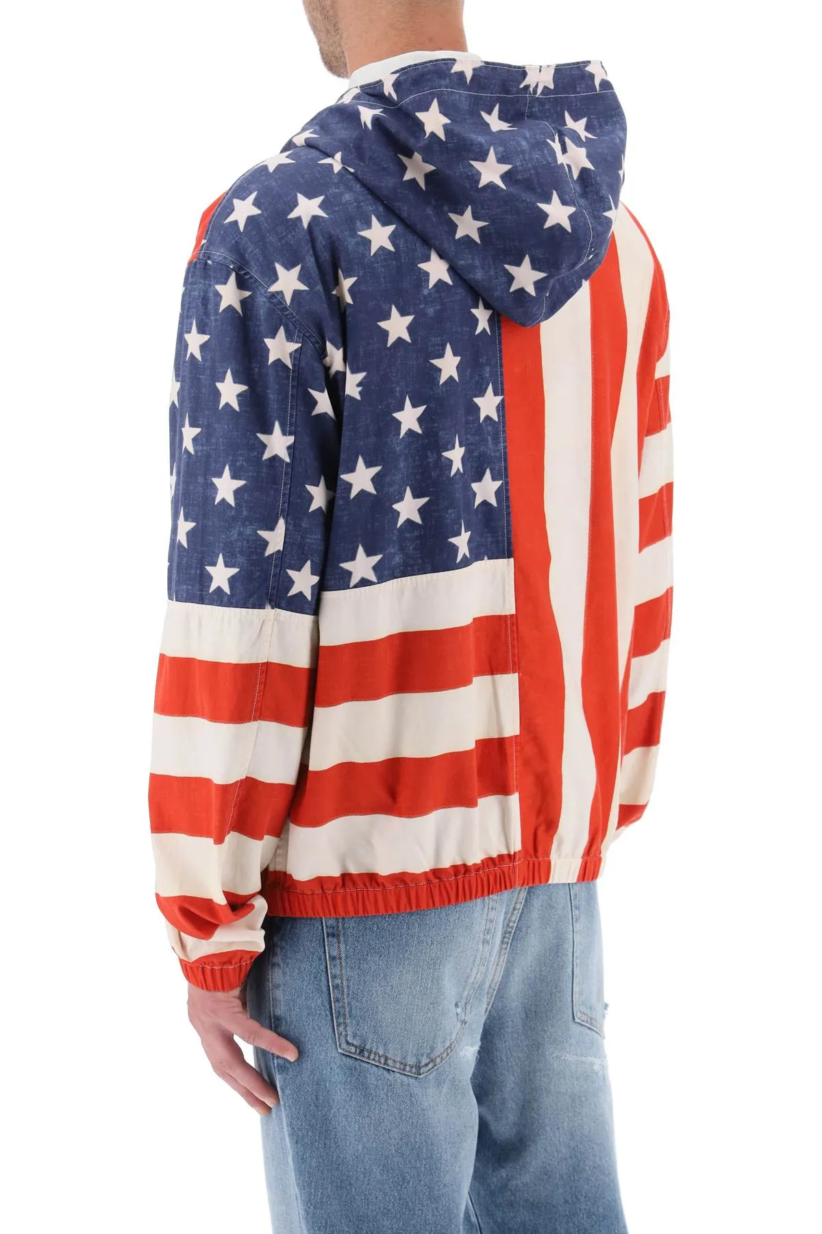 Polo ralph lauren flag print cotton jacket