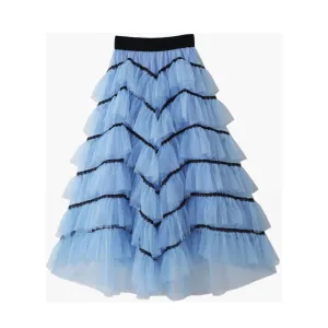 Pre Order:  Ruffled Maxi Layered Cake Skirt