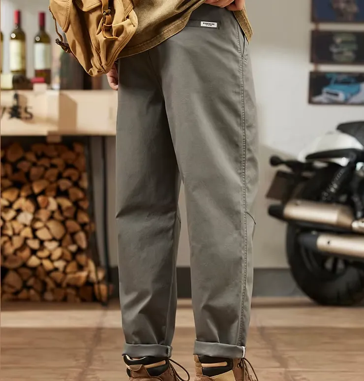 Retro Solid Outdoor Breathable Pants