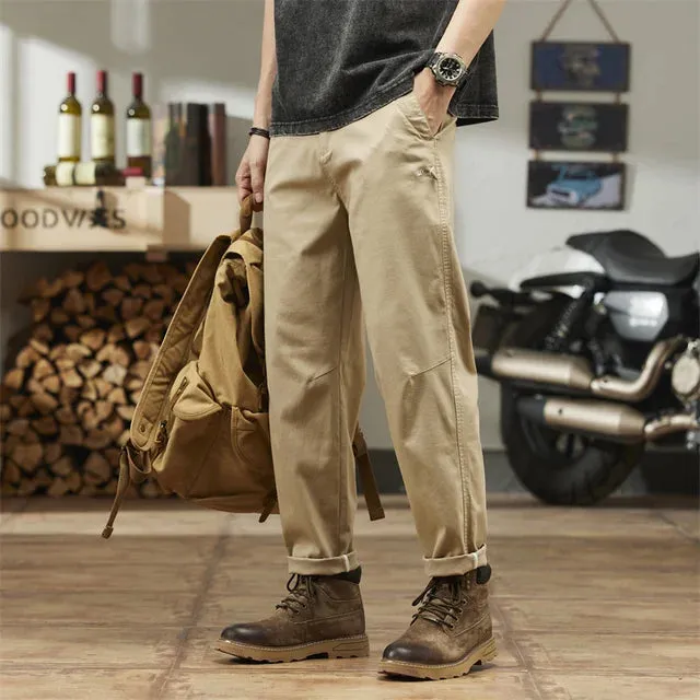 Retro Solid Outdoor Breathable Pants