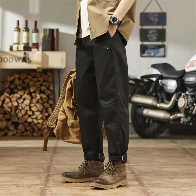 Retro Solid Outdoor Breathable Pants