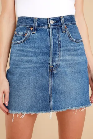 Ribcage Noe Starter Denim Skirt