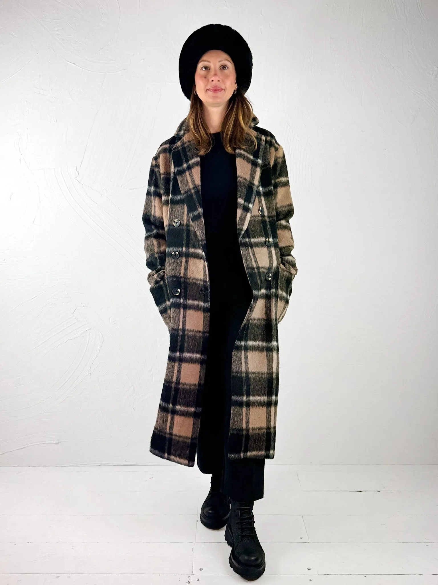 Rino   Pelle Khloe Twig Check Coat