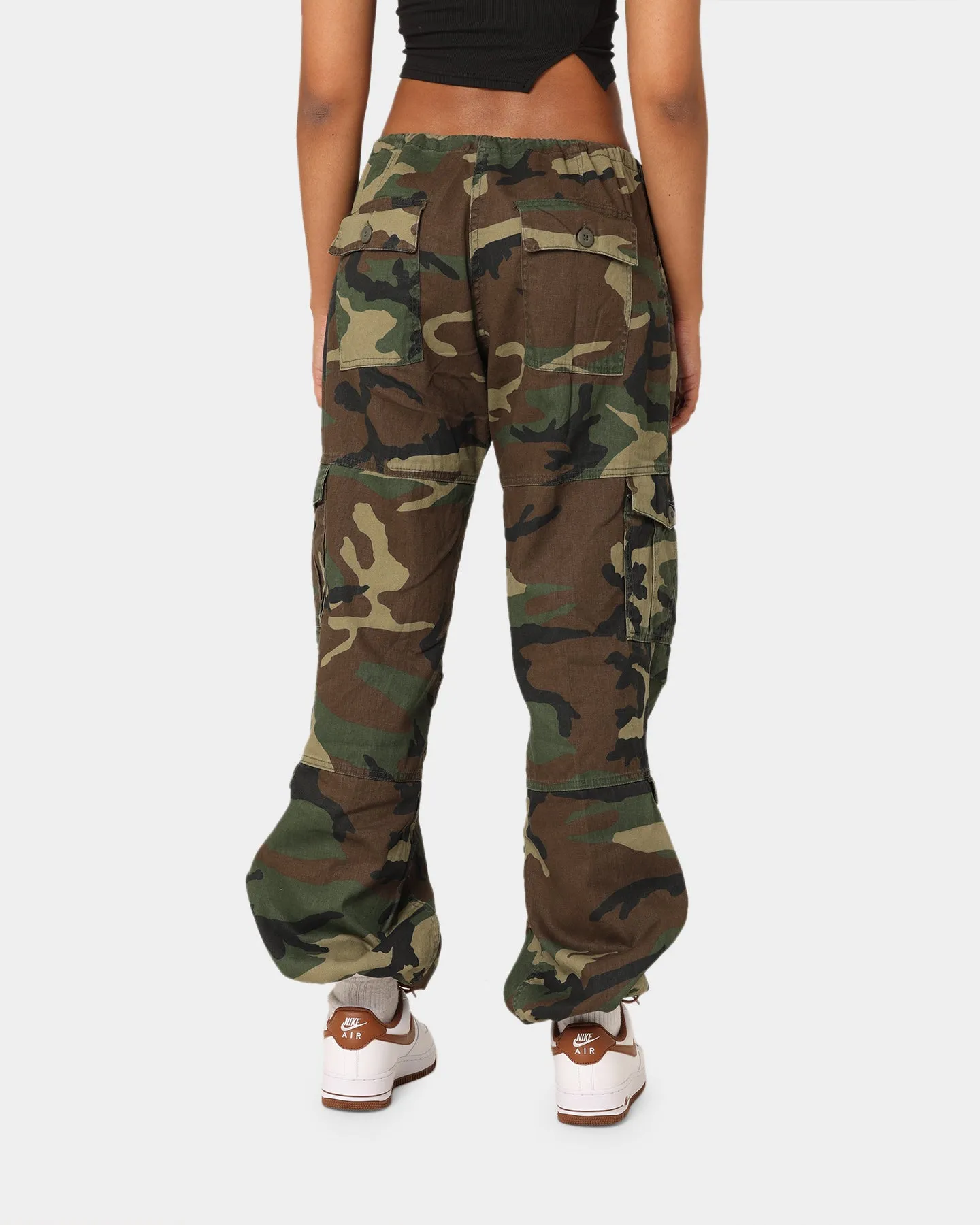 Rothco Women's Vintage Paratrooper Fatigue Cargo Pants Woodland Camo