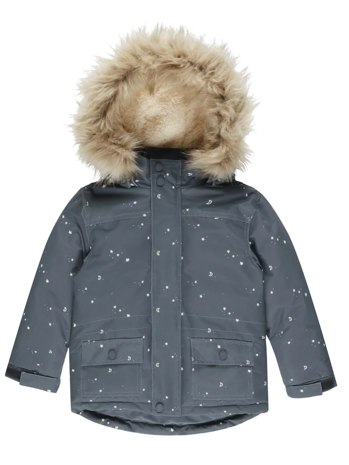 Rylee & Cru Parka Ski Jacket, Indigo Stars