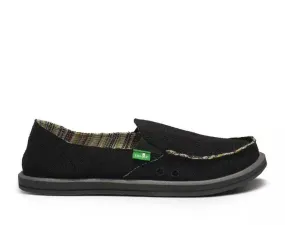 Sanuk Womens Donna Hemp Black