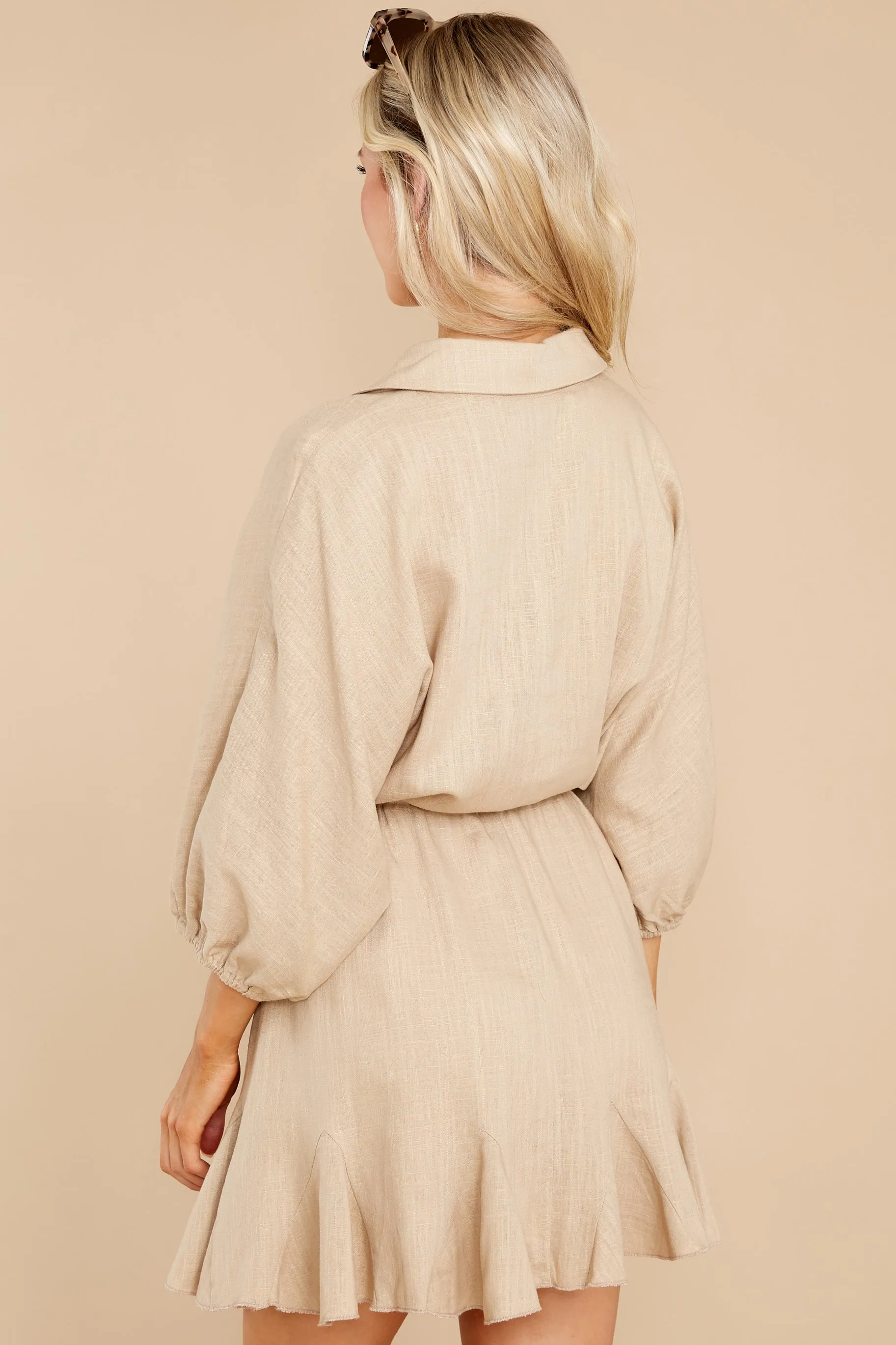 Seeking Adventure Khaki Dress