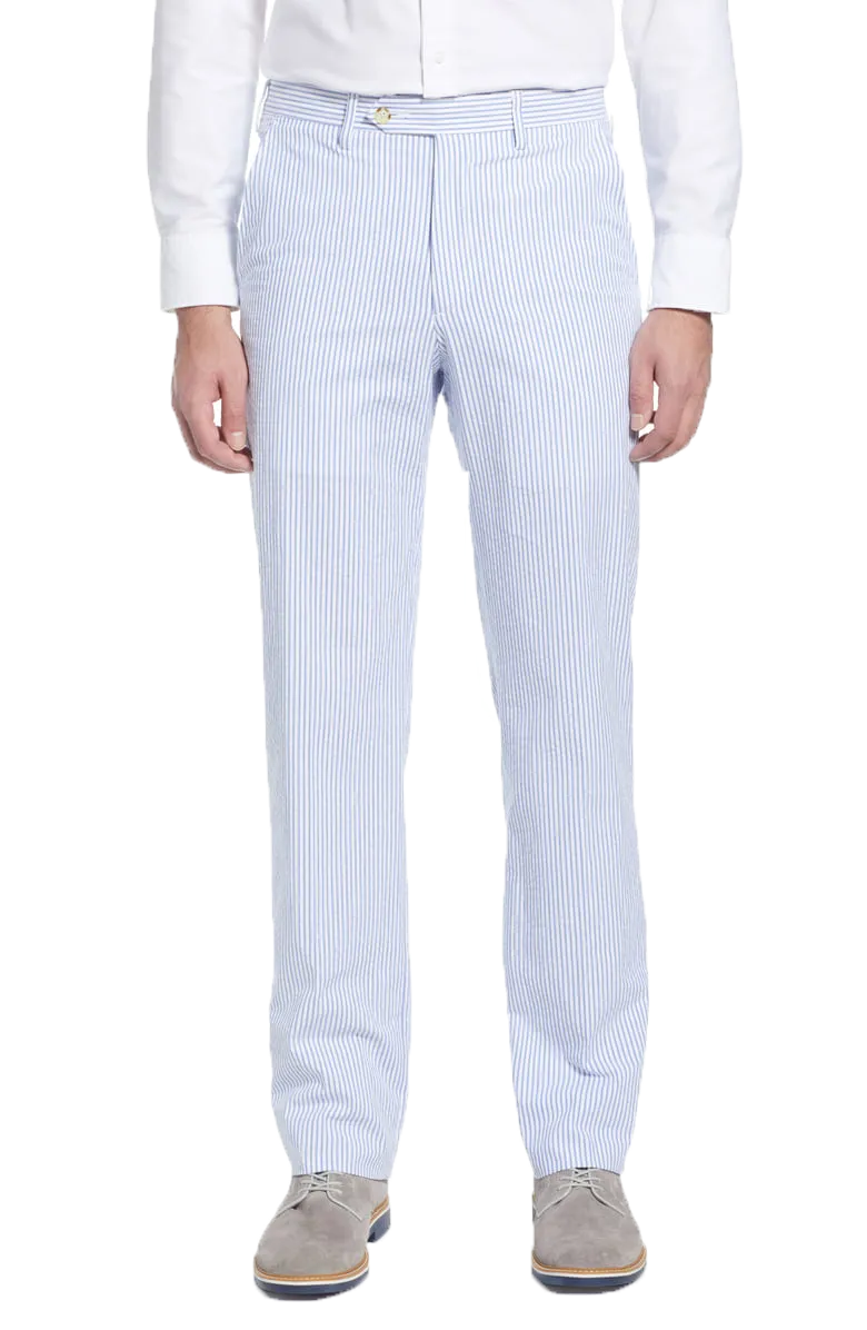 Seersucker Pant<br>Flat Front<br>Regular Rise