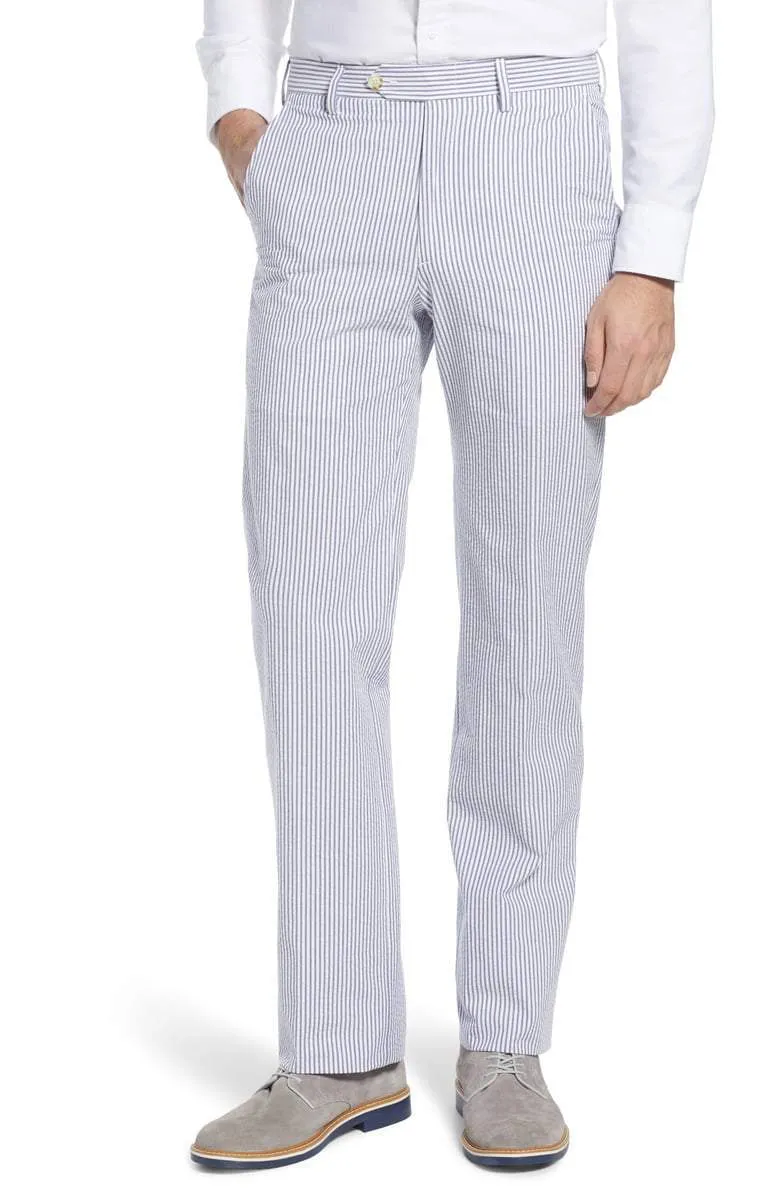 Seersucker Pant<br>Flat Front<br>Regular Rise