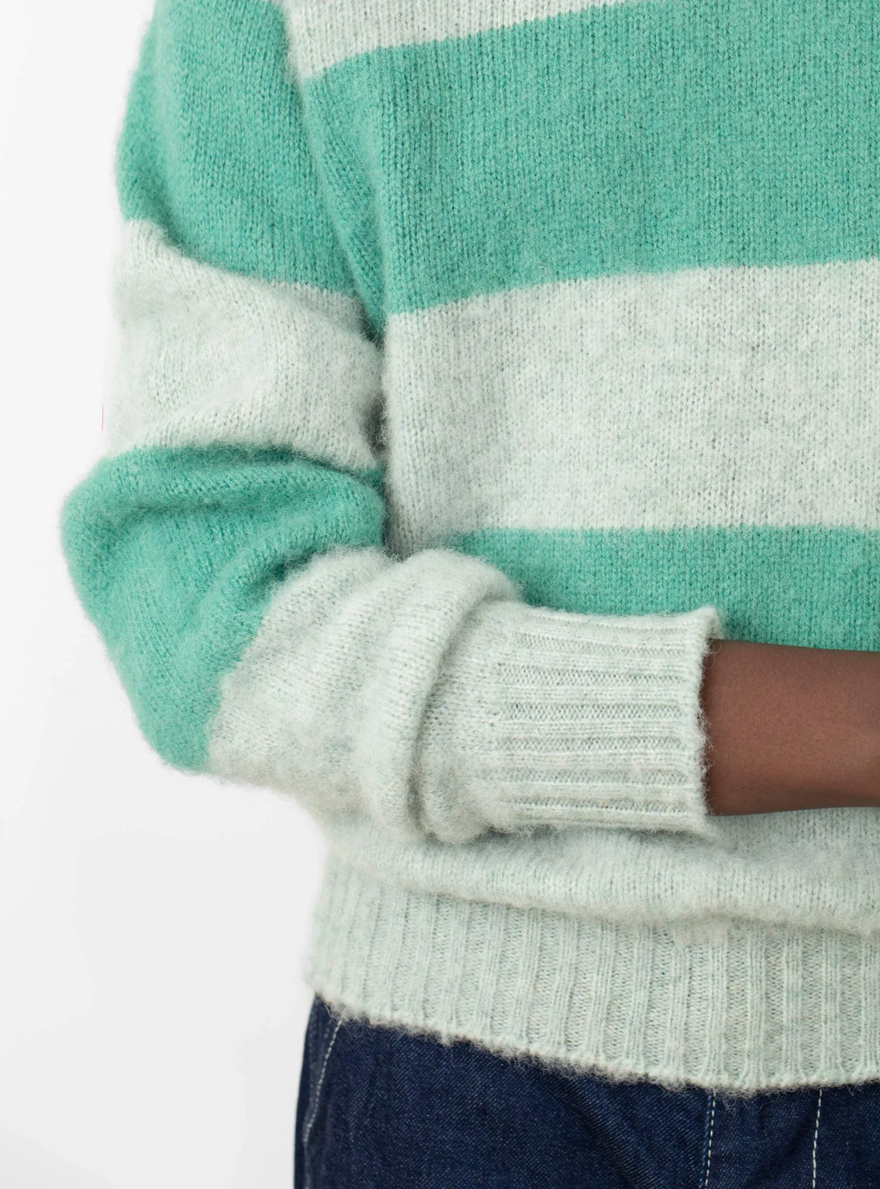 Shaggy Bear Chunky Stripes Jumper Freeze