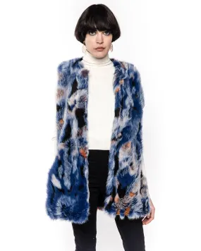 Soft Faux Fur oversize long Gilet