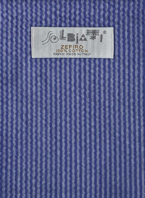 Solbiati Azure Blue Seersucker Pants