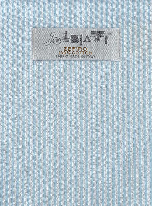 Solbiati Sky Blue Seersucker Pants