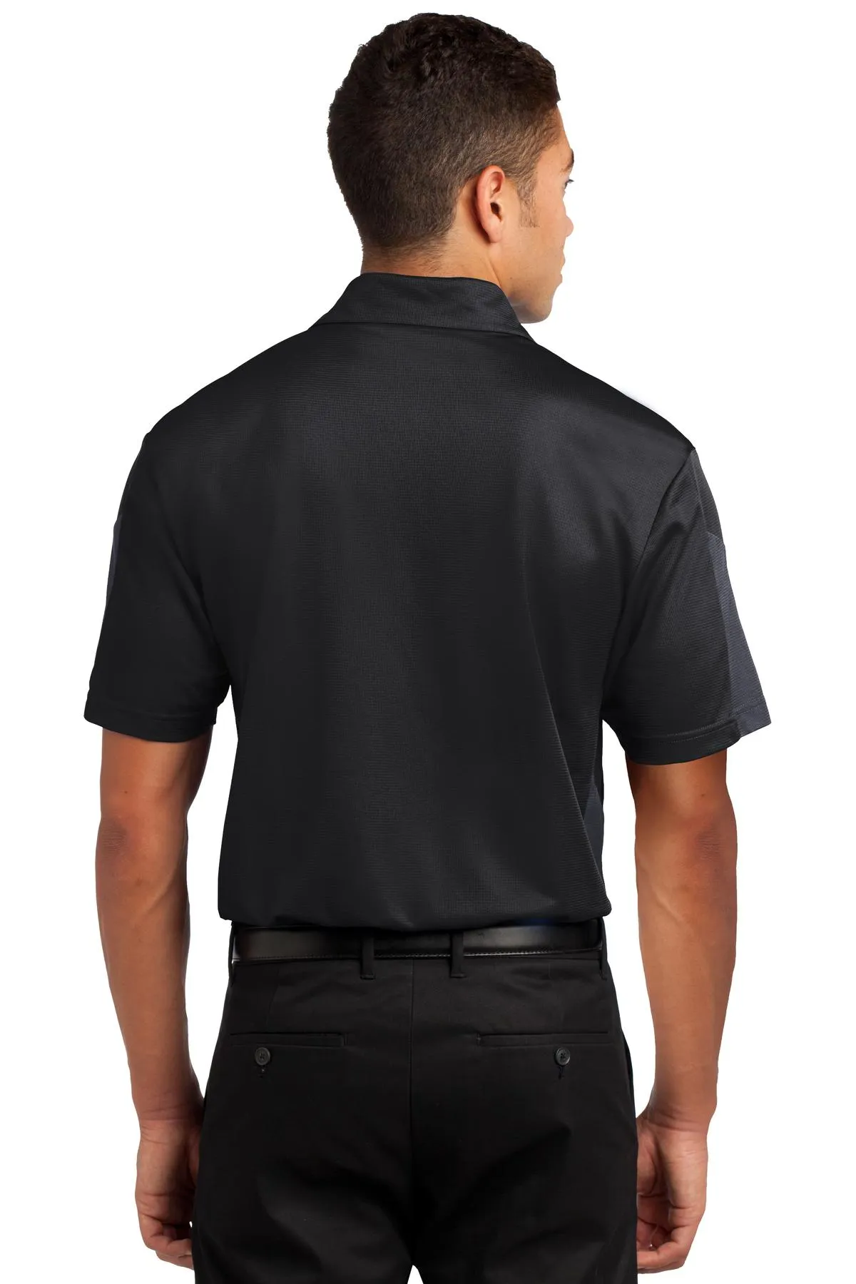 Sport-Tek® PosiCharge® Active Textured Colorblock Polo. ST695