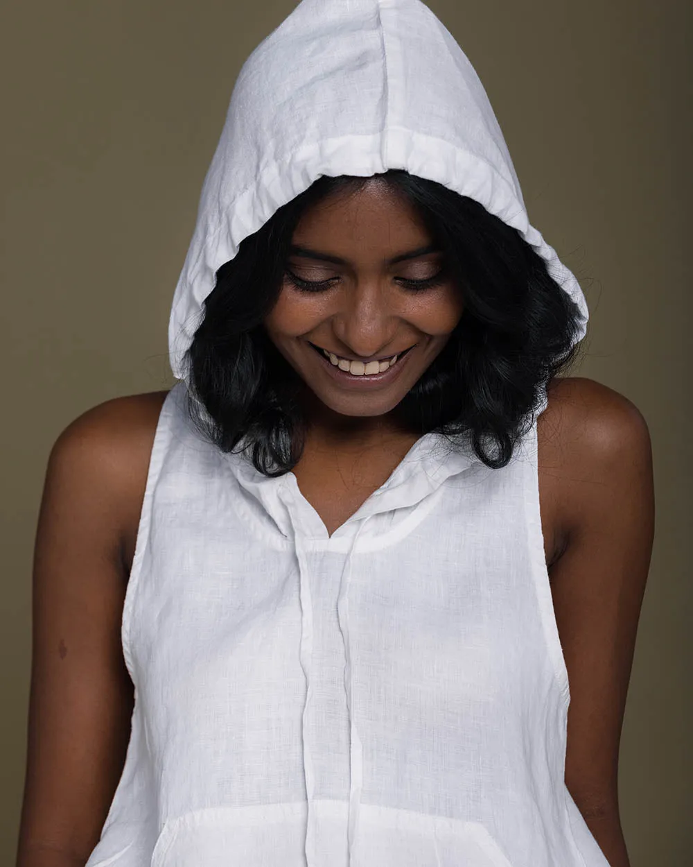 The Coastal Drive Hoodie - Coconut White