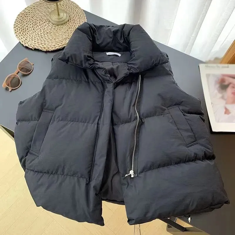 Thick and  Warm Jacket  for Women. Casual Outerwear Short Waistcoat. Windproof Vest Coats