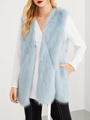 Thick Fluffy Faux Fur Gilet