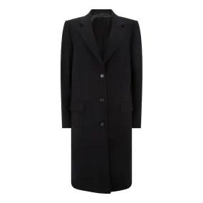 Tonal Stripe Wool Cashmere Coat