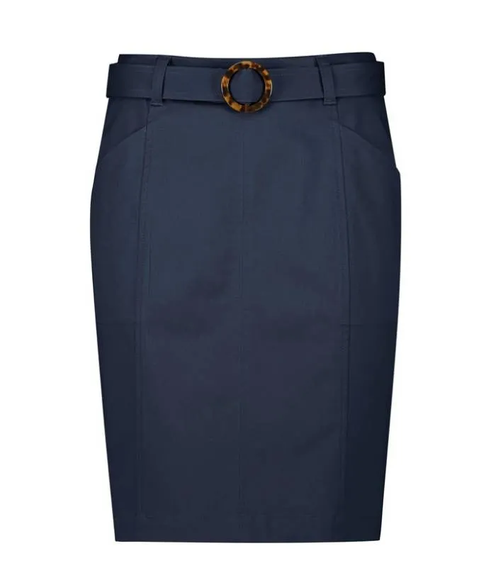 Traveller Womens Stretch Skirt with Belt