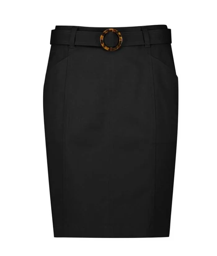 Traveller Womens Stretch Skirt with Belt